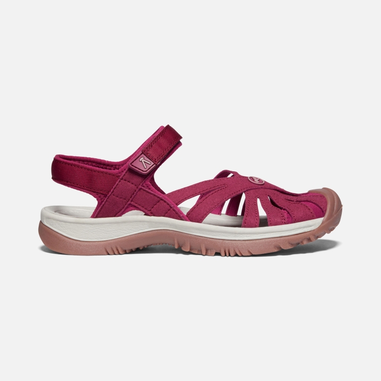 Keen Webbing Upper Rose Sandals - Women's Red Sandals